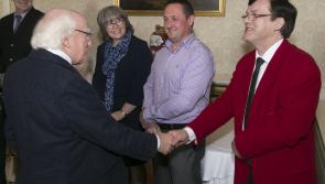 Offaly adult learners meet President Michael D. Higgins