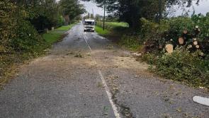 UPDATE: A number of roads remain closed in Offaly this evening following Hurricane Ophelia