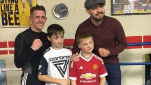 World Champion boxer Andy Lee visits Offaly boxing gym 