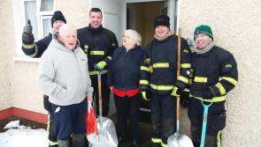 PICTURES: Offaly firemen clear paths for nursing home and elderly residents