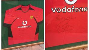 A chance to win a Manchester United jersey signed by Irish legend Roy Keane