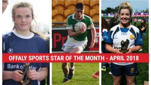 And the winner of the Offaly Sports Star of the Month vote for April is...