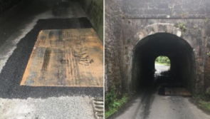 'Temporary fix' put in place over sinkhole on Offaly road 