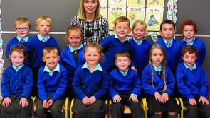 First day at school at Cloneygowan National School 
