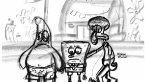Offaly artist's incredible cartoon tribute after death of Spongebob Squarepants creator