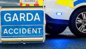Emergency services attend scene of two car accident on busy Offaly road