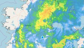 Warning of heavy rain and possible spot flooding  this evening and tonight