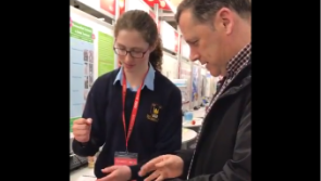 Rock, paper, scissors for Barry Cowen at Young Scientist Exhibition
