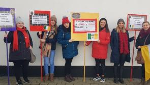 Tullamore contingent travel to Dublin for childcare protest