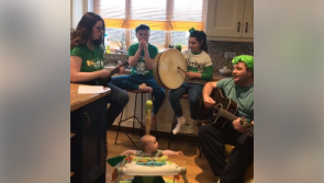 WATCH: Offaly family's St. Patrick's Day session tops 500,000 views