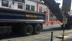Resurfacing in progress on Tullamore's main streets