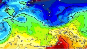ALERT: Weather charts predict a 'sudden drop' in temperatures across Ireland 
