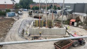 Construction work in progress on  Offaly Arts Centre 