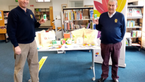 Lions club deliver 'Message in a Bottle' to Offaly  library 