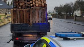 The Leaning Tower of... pallets? Driver in Midlands on non-essential journey fined with court date to follow