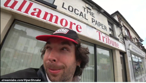 WATCH: Cult character Tommy Shlug live streams from Tullamore