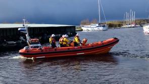 RNLI lifeboat rescues three people and their dog on Lough Derg