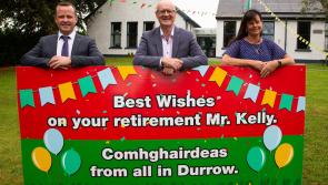 Offaly school says 'slán go fóill' to retiring principal