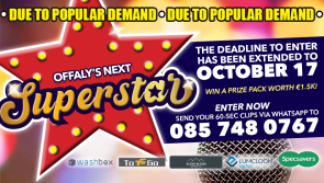 Deadline extended to enter Offaly's Next Superstar talent search