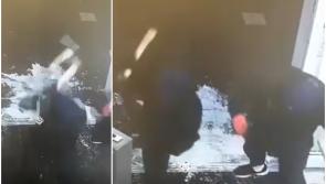 Shocking video emerges of vicious axe attack inside Offaly Tesco store 