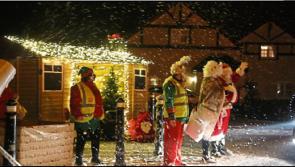 Birr Christmas Lights drive-by Santa