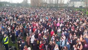 Thousands pack into Tullamore Town Park for sombre vigil for Ashling Murphy