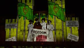 Walls of Tullamore Gaol drenched in light as history of colourful building explored