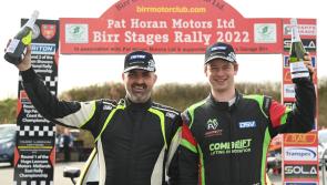 Moffett leads from start to finish at Birr Rally