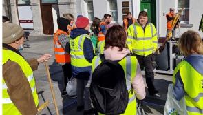 Ukrainian exiles turn out in force to lend a hand at Offaly Spring Clean
