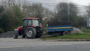 Protest or advertising? Trailer load of turf 'for sale' on busy road near Offaly border!