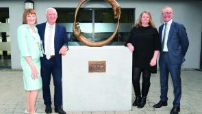 Symbolic presentation to Peter Byrne on retirement as CEO of FRS Network