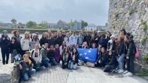 Erasmus students from Spain, Austria and Germany visit local school