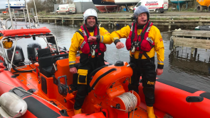 Lough Derg RNLI volunteer Steve Smyth passes out as helm on station’s inshore lifeboat