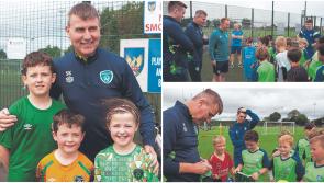 BIG PICTURE GALLERY: Ireland manager Stephen Kenny makes visit to Summer Soccer School in Tullamore