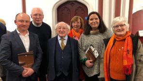 Heritage group members meet President Higgins at prestigious event