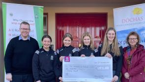 Enterprising students raise over €5,600 for Offaly cancer charity