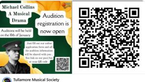 Auditions commence for Tullamore Musical Society's production of 'Michael Collins'
