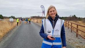 Minister Pippa Hackett celebrates her 100th time to volunteer at Offaly parkrun