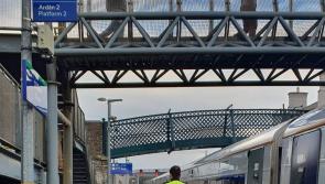 One person arrested by gardai on board train in the Midlands