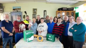 Defibrillator installed at Men's Shed in Offaly thanks to local family