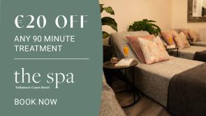 Tullamore Court Hotel: Get €20 off your next spa treatment