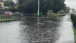 Torrential rain causes severe flooding at blackspot in Tullamore