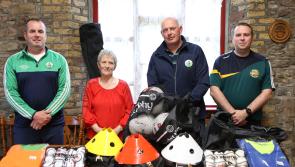 Family make donation of training eqipment to an Offaly GAA club