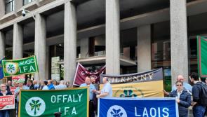Offaly farmers take part in major IFA protest in Dublin