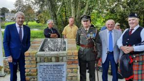 Lowry unveils memorial in Holycross Garden of Remembrance