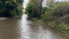 Offaly roads flooded amid weather warning and appeal to drivers
