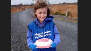 Nine-year Old Pearl completes her 50th  parkrun in Offaly