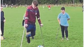Brave Offaly teen makes inspiring comeback to sport after losing leg in tractor accident