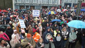 Thousands march in Roscrea supporting Racket Hall protest