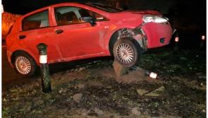 Driver charged following collision with bollard witnessed by gardai